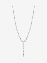 Jon Richard Silver Tone Cubic Zirconia Y Necklace - Image 2 of 3