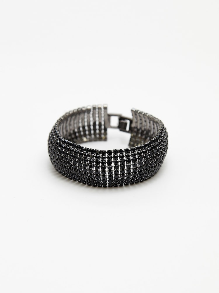 Jon Richard Black Statement Jet Bracelet - Image 2 of 2