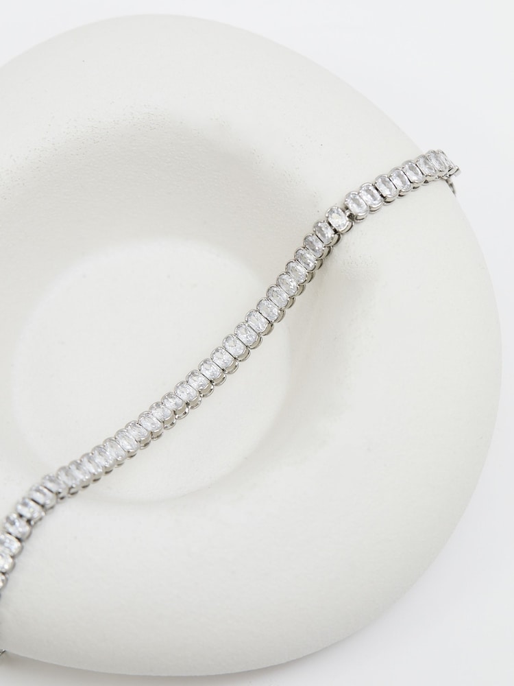Jon Richard Silver Tone Cubic Zirconia Bracelet - Image 4 of 4