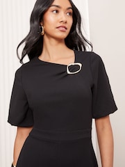 Friends Like These Tailored Abstract Buckle Puff Sleeve Jumpsuit - Imagen 2 de 4
