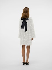VERO MODA White Bow Back Velvet Sequin Mini Dress - Image 3 of 6