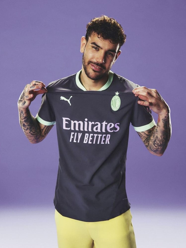 Puma Grey AC Milan Authentic Third Shirt 2024-25 - Image 1 of 9