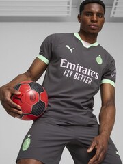 Puma Grey AC Milan Authentic Third Shirt 2024-25 - Image 2 of 9