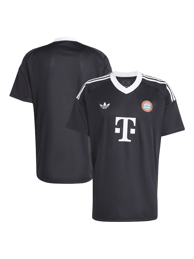 adidas Black FC Bayern Third Goalkeeper Kids Shirt 2024-25 - Image 1 of 3