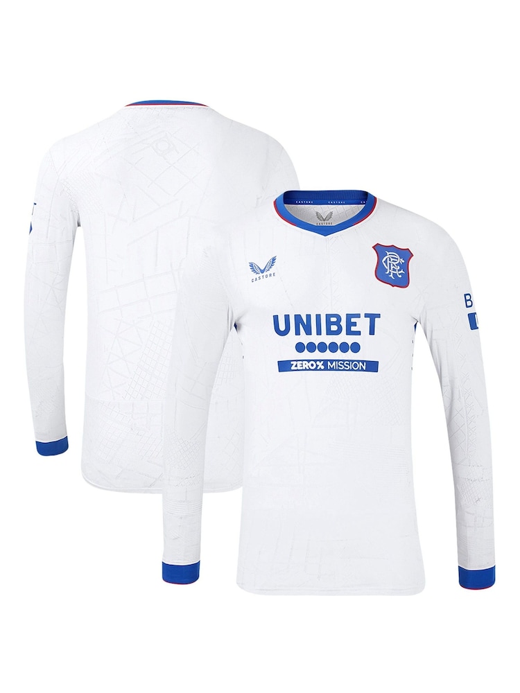 Castore white Long Sleeve Glasgow Rangers Away Shirt 2024-25 - Image 1 of 5