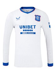 Castore white Long Sleeve Glasgow Rangers Away Shirt 2024-25 - Image 2 of 5