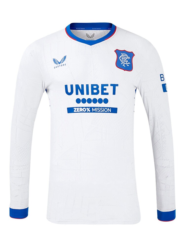 Castore white Long Sleeve Glasgow Rangers Away Shirt 2024-25 - Image 2 of 5