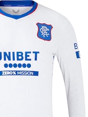 Castore white Long Sleeve Glasgow Rangers Away Shirt 2024-25 - Image 5 of 5
