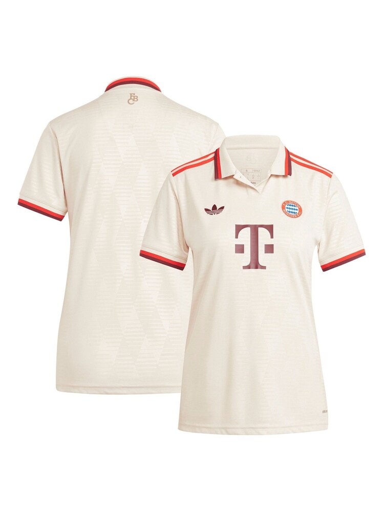 adidas White Womens FC Bayern Third Shirt 2024-25 - Image 1 of 1