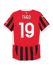 Puma Red Theo 19 Printing AC Milan Home Authentic Shirt 2024-25 - Image 3 of 3