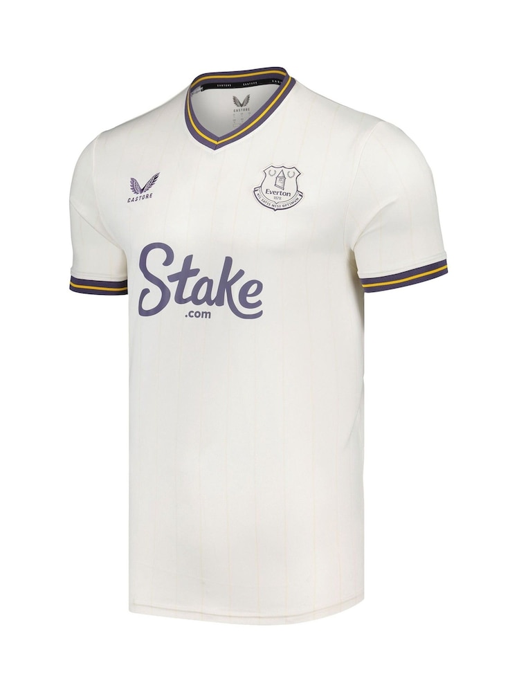 Castore White Coleman 23 Printing Everton Third Shirt 2024-25 - Image 2 of 3