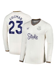 Castore White Long Sleeve Coleman 23 Printing Everton Third Shirt 2024-25 - Image 1 of 3