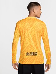 Nike Yellow Barcelona Goalkeeper Change Stadium Long Sleeve Shirt 2024-25 - Image 2 of 6