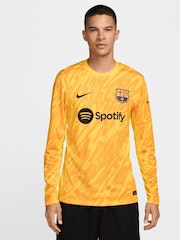 Nike Yellow Barcelona Goalkeeper Change Stadium Long Sleeve Shirt 2024-25 - Image 3 of 6