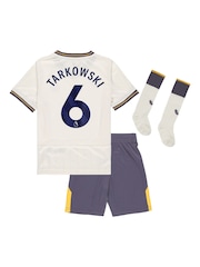 Castore White Everton Third Infant Kit 2024-25 Tarkowski 6 printing - Image 2 of 3