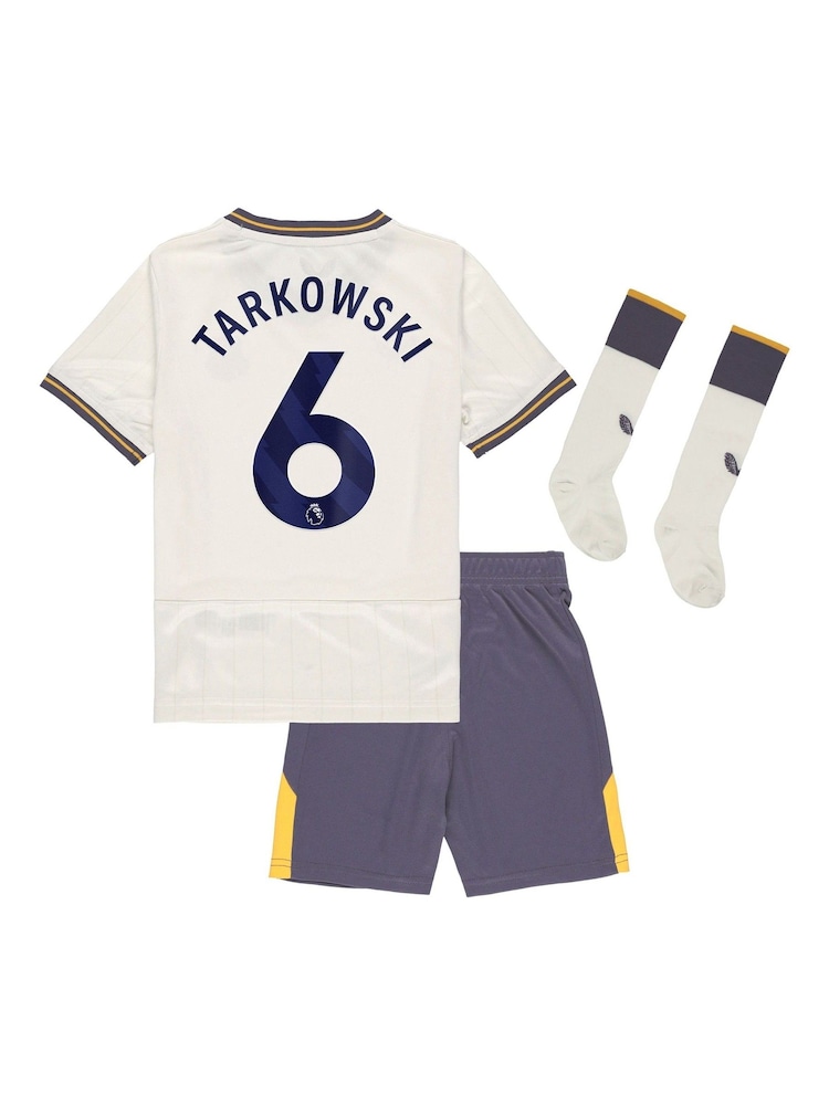 Castore White Everton Third Infant Kit 2024-25 Tarkowski 6 printing - Image 2 of 3 Castore White Everton Third Infant Kit 2024-25 Tarkowski 6 printing - Image 2 of 3
