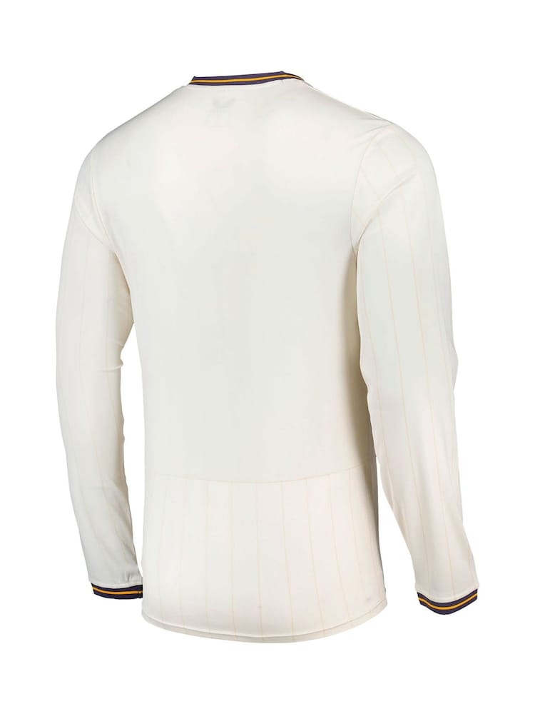 Castore White Long Sleeve Everton Third Replica Shirt 2024-25 - Image 3 of 3