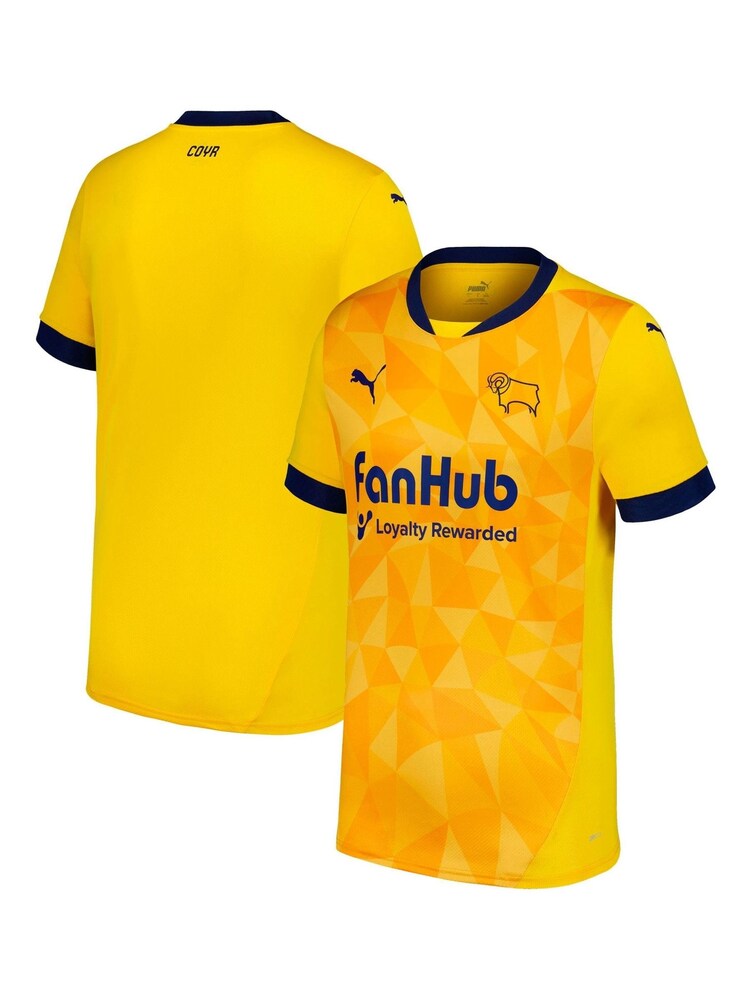 Puma Orange Kids Derby County Third Shirt 2024-25 - Image 1 of 3