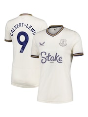 Castore White Everton Third Shirt 2024-25 Womens Calvert-Lewin 9 printing - Image 1 of 3