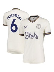 Castore White Everton Third Shirt 2024-25 Womens Tarkowski 6 printing - Image 1 of 3