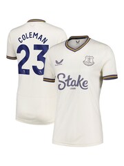 Castore White Everton Third Shirt 2024-25 Womens Coleman 23 printing - Image 1 of 3