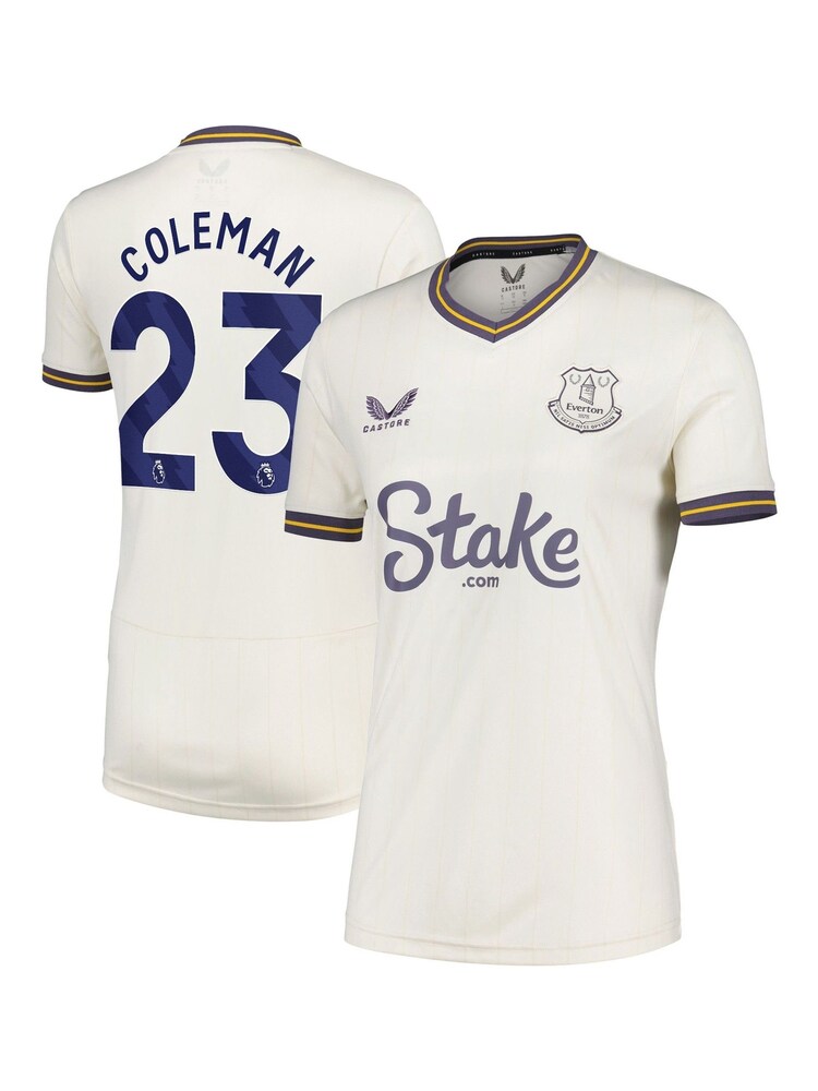 Castore White Everton Third Shirt 2024-25 Womens Coleman 23 printing - Image 1 of 3