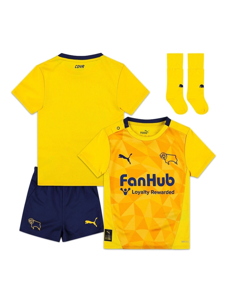 Puma Orange Derby County Puma Third Infant Kit 2024-25 - Image 1 of 3 Puma Orange Derby County Puma Third Infant Kit 2024-25 - Image 1 of 3