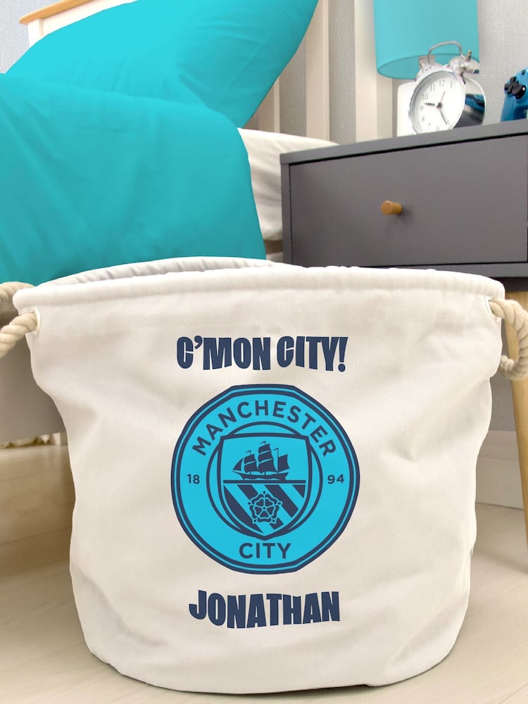 Personalised Man City Football Club Toy Trug by Character World - Image 1 of 4