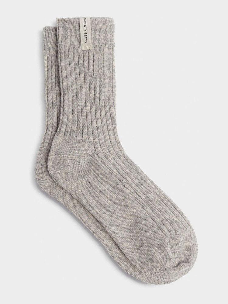 Sweaty Betty Grey Cosy Socks - Image 1 of 1 Sweaty Betty Grey Cosy Socks - Image 1 of 1