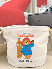 100% Cotton Personalised Paddington Bear Toy Trug by Character World - Image 1 of 4