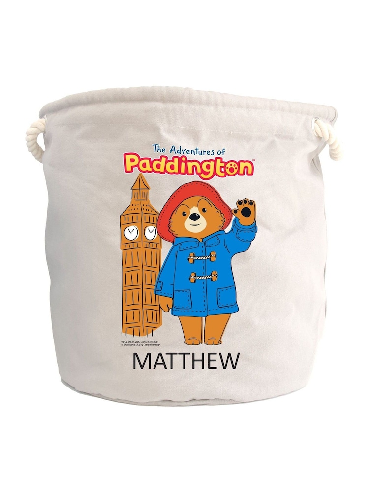 100% Cotton Personalised Paddington Bear Toy Trug by Character World - Image 4 of 4