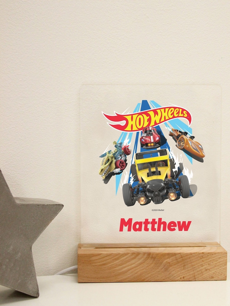 Personalised Hot Wheels Night Light by Character World - Image 1 of 2
