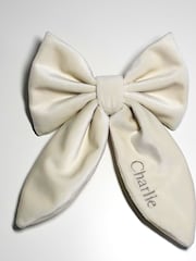 Velvet Embroidered Dog Bow by RUFF - Image 4 of 5