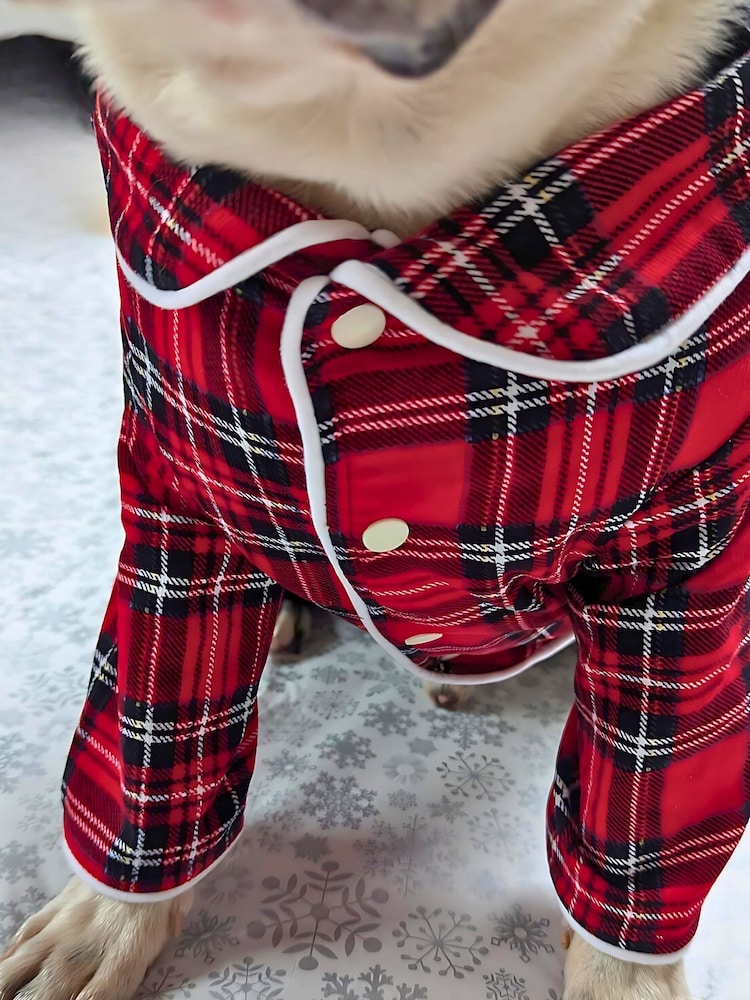 Tartan Dog Pyjamas by RUFF - Image 2 of 5