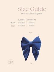 Velvet Embroidered Dog Bow by RUFF - Image 3 of 4