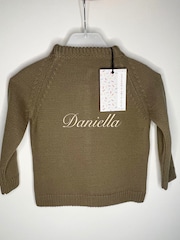 Kids Personalised Knitwear Cardigan by Ruff Cubs Kidswear - Image 1 of 3