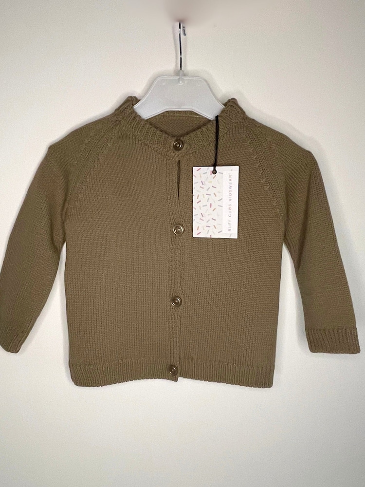 Kids Personalised Knitwear Cardigan by Ruff Cubs Kidswear - Image 2 of 3