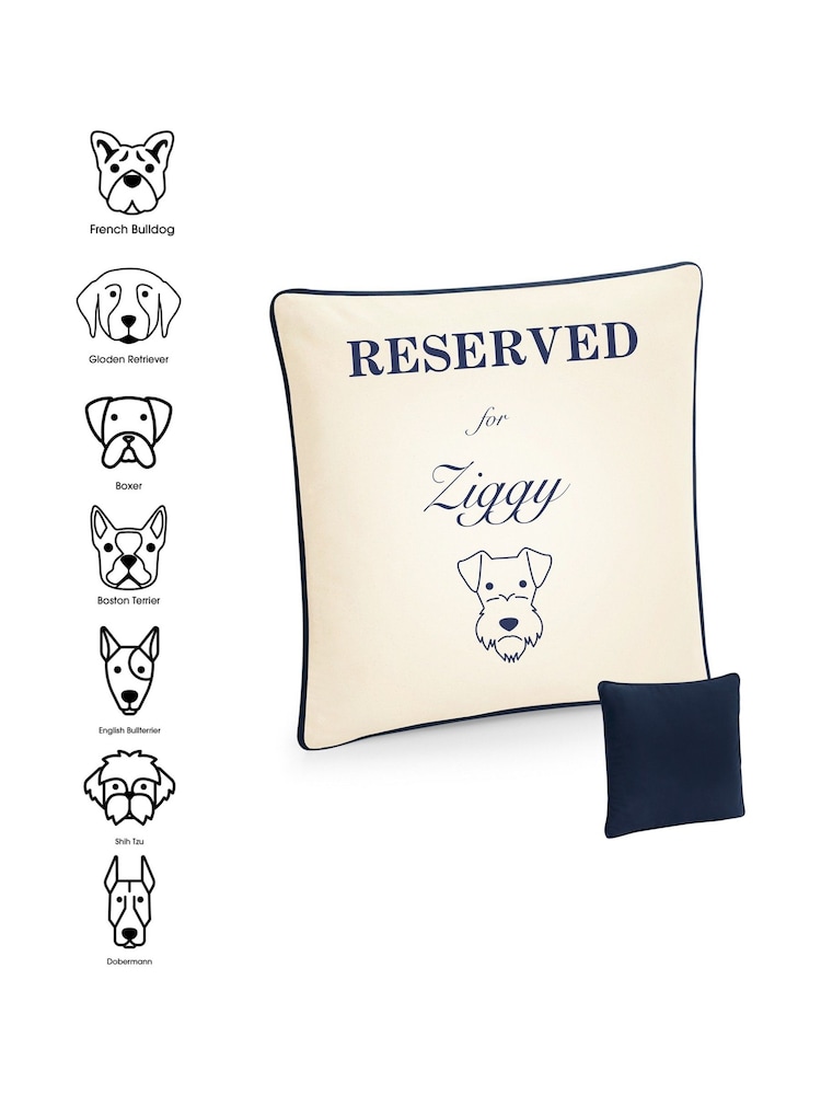 My Dog And Me 100% Cotton Cushion by RUFF - Image 1 of 4