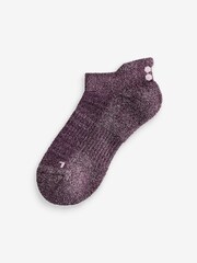 Sweaty Betty Purple Workout Metallic Socks 3 Pack - Image 3 of 4