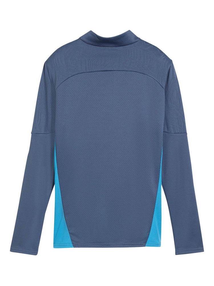 Puma Blau Manchester City Trainingsoberteil mit Viertelreißverschluss für Damen - Bild 5 von 5