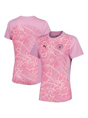 Puma Pink Manchester City Pre Match Top Womens - Image 1 of 3