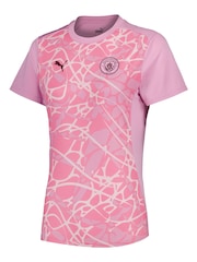 Puma Pink Manchester City Pre Match Top Womens - Image 3 of 3