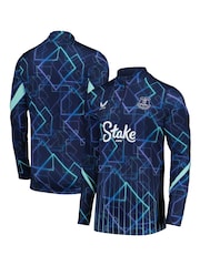 Castore Blue Everton Third Matchday Quarter Zip Midlayer Sweatshirt - Image 1 of 3