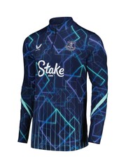 Castore Blue Everton Third Matchday Quarter Zip Midlayer Sweatshirt - Image 2 of 3