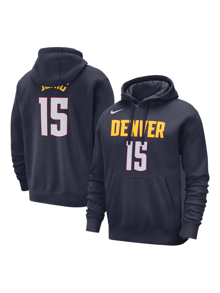 Fanatics Blue NBA Denver Nuggets Name & Number Hoodie Nikola Jokic - Image 1 of 3