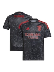 adidas Black Benfica Away Kids Shirt 2024-25 - Image 1 of 3