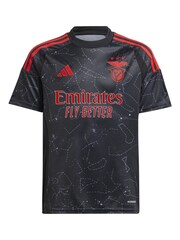 adidas Black Benfica Away Kids Shirt 2024-25 - Image 2 of 3
