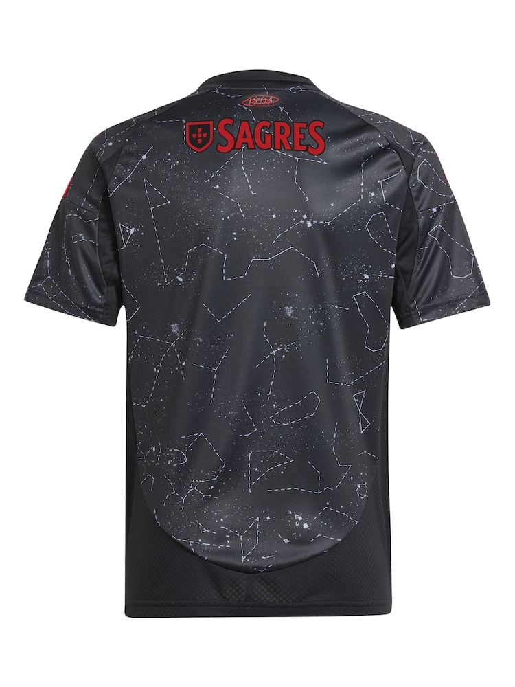 adidas Black Benfica Away Kids Shirt 2024-25 - Image 3 of 3