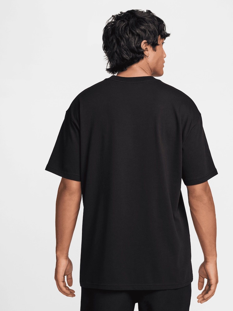 Nike Black Inter Milan Air Max 100% Cotton 90 Wordmark T-Shirt - Image 2 of 5