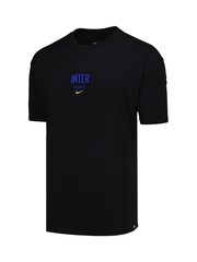 Nike Black Inter Milan Air Max 100% Cotton 90 Wordmark T-Shirt - Image 4 of 5